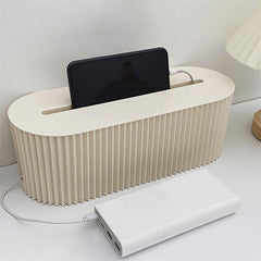 Nordic Plug Board Storage Box Cable Wire Organizer Case Socket