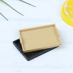 3pcs Dollhouse Trays & Plates Set, Durable Food Accessories for Doll House Play