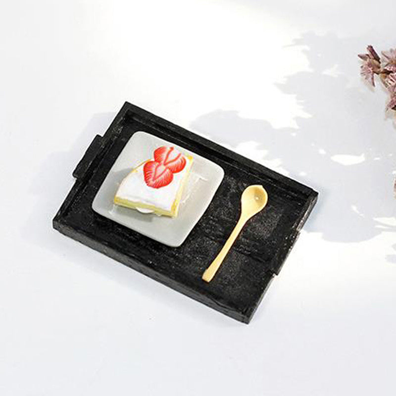 3pcs Dollhouse Trays & Plates Set, Durable Food Accessories for Doll House Play