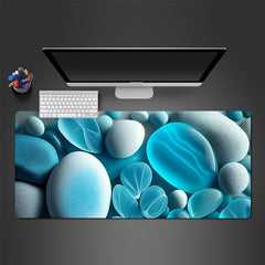 Green Marble Large Gaming Mousepad Computer Desk Mat