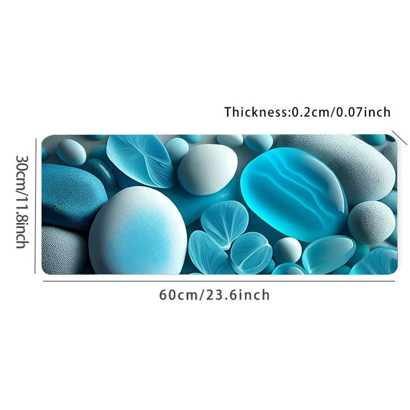 Green Marble Large Gaming Mousepad Computer Desk Mat