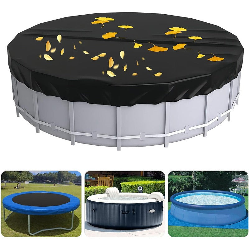 5 49 Meter Round Pool Cover Above Ground Pools Drawstring Hot Tub Cover