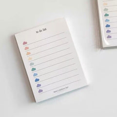 Colorful Clouds To Do List Memo Book Student Memo 60 Sheets