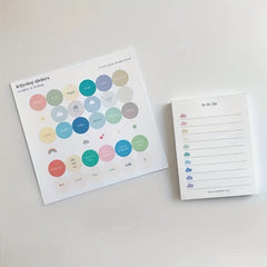 Colorful Clouds To Do List Memo Book Student Memo 60 Sheets