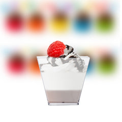 50pcs Clear Plastic Cups With 50pcs Spoon 2oz 60ml Reusable Mini Dessert Cup