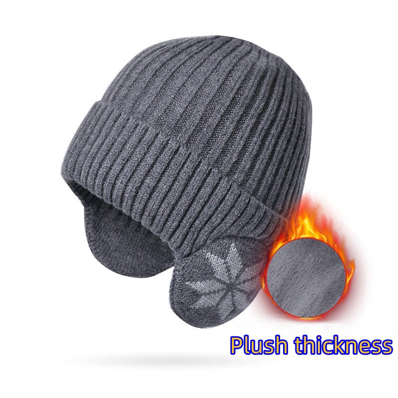 Snow Flake Earmuffs & Beanie Hat Set - Stay Warm Winter
