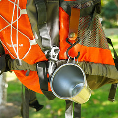 4pcs Outdoor Storage Leather Hook Tent Clothesline Hanging Buckle