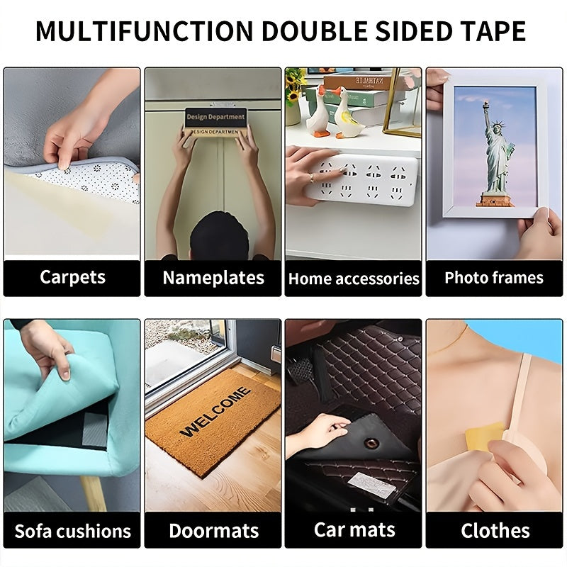 3pcs Double Sided Fabric Tape Heavy Duty Duct Cloth Tape