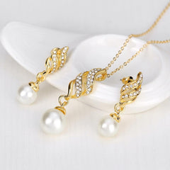 Sweet Earrings Necklace Set for Party