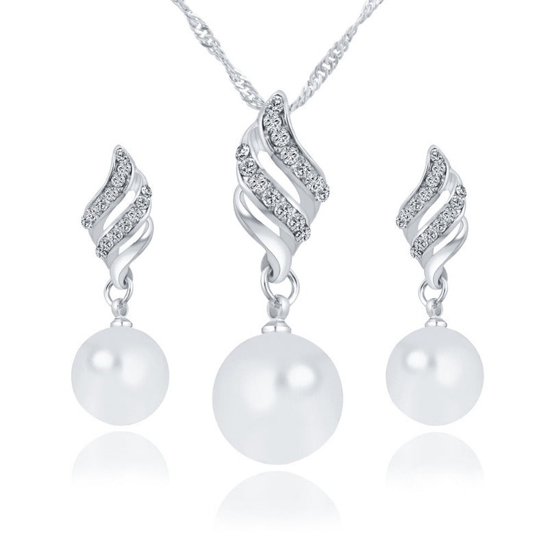 Sweet Earrings Necklace Set for Party