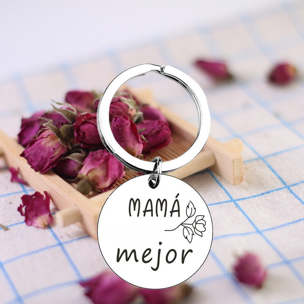 Stainless Steel Keychain Mother's Gift From Daughter To Mother