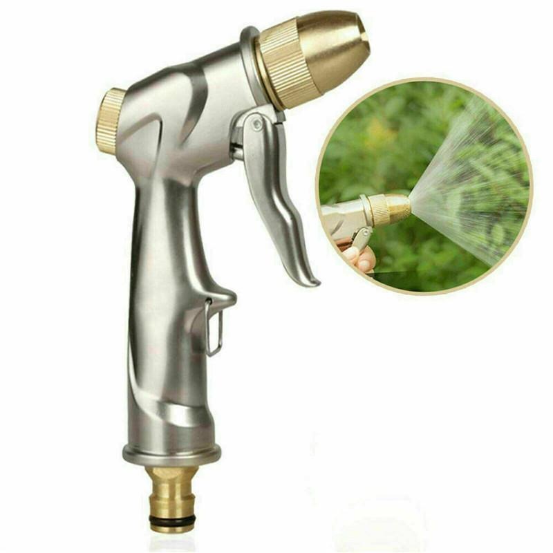 High Pressure Water Spray Gun Brass Nozzle Garden Hose Pipe Car Wash