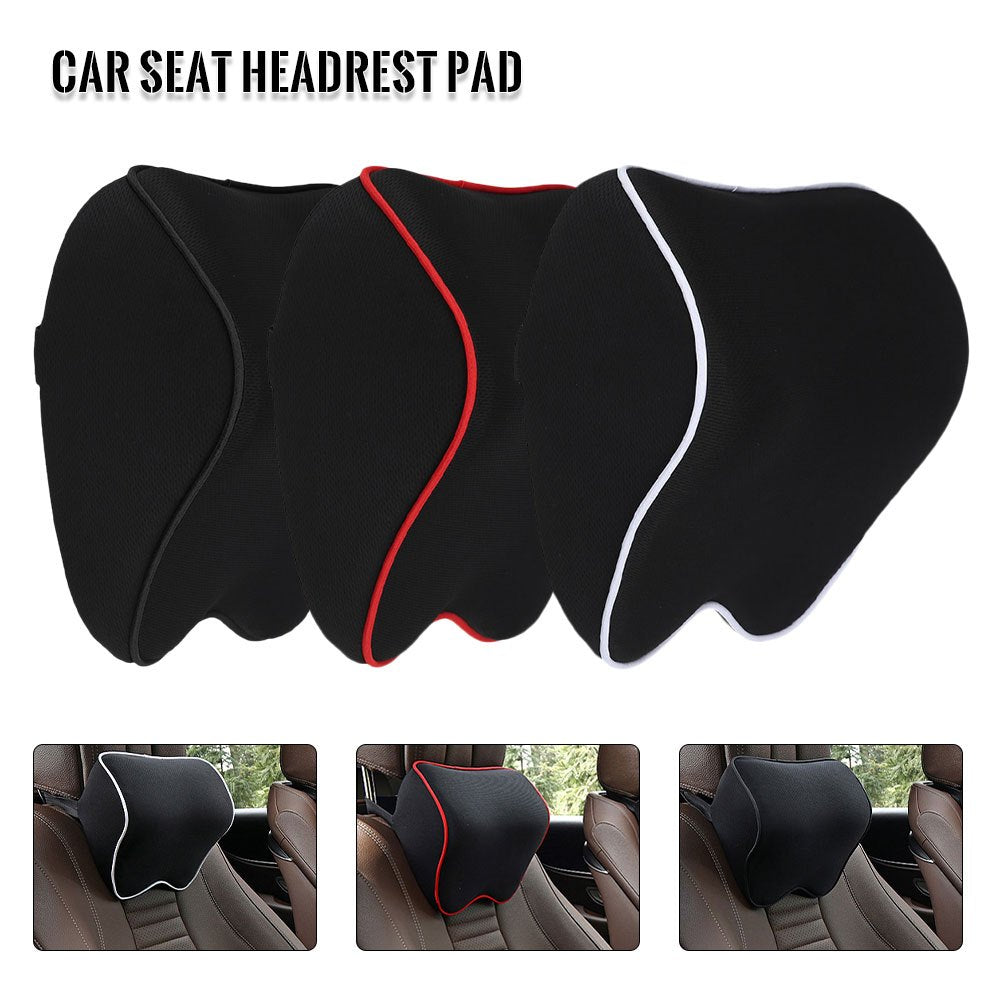 Car Neck Pillow Headrest Cushion Support Washable Travel Pillow