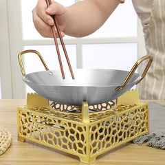 Stainless Steel Wok Double Eared Small Pot for Restaurants and Home