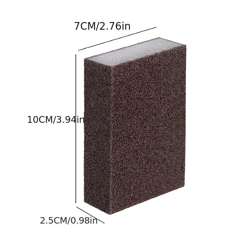 6pcs Magic Sponge Eraser for Stove Tops & Kitchens with Descaling Brush