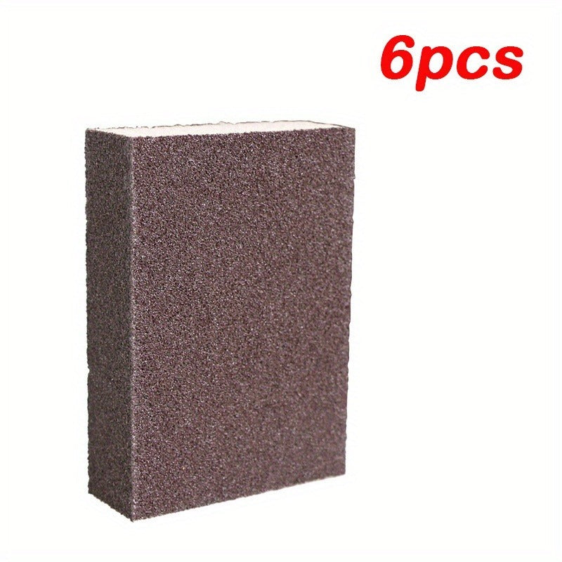 6pcs Magic Sponge Eraser for Stove Tops & Kitchens with Descaling Brush