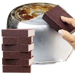 6pcs Magic Sponge Eraser for Stove Tops & Kitchens with Descaling Brush