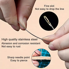 12pcs Hand Sewing Needles With Storage Box Stainless Steel Sewing Needles