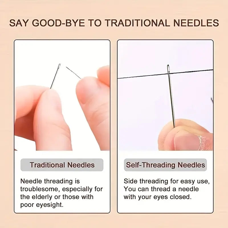 12pcs Hand Sewing Needles With Storage Box Stainless Steel Sewing Needles