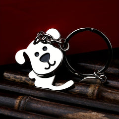 Shaking Head Dog Cat Keychain Bag Purse Car Key Pendant Ornament
