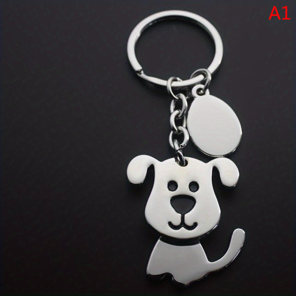Shaking Head Dog Cat Keychain Bag Purse Car Key Pendant Ornament