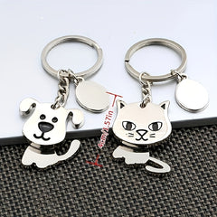Shaking Head Dog Cat Keychain Bag Purse Car Key Pendant Ornament