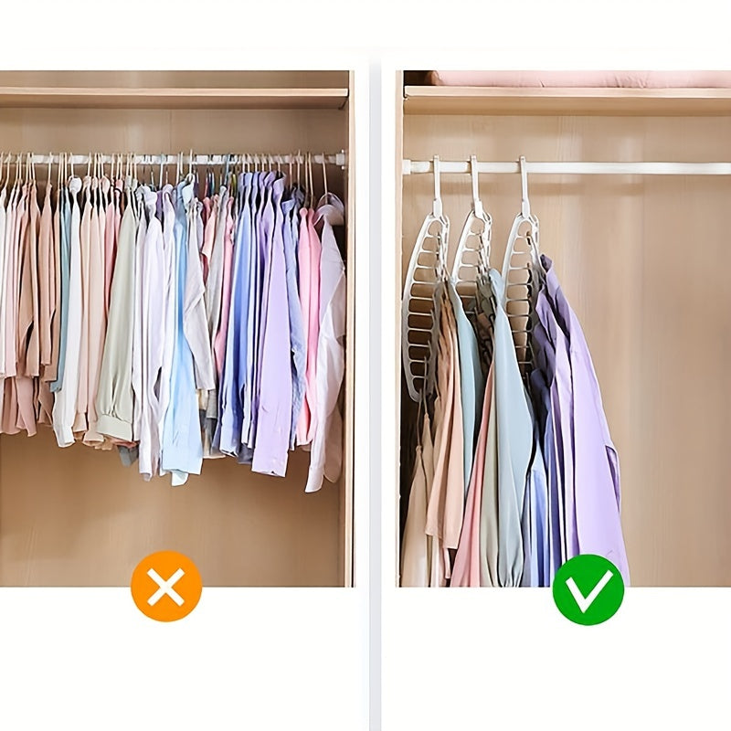 Space Saving Clothes Hanger for Home, Dorm, Travel - Foldable Drying Rack