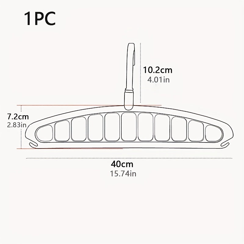 Space Saving Clothes Hanger for Home, Dorm, Travel - Foldable Drying Rack