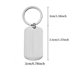 Creative Stainless Steel Key Chain Gift for Siblings