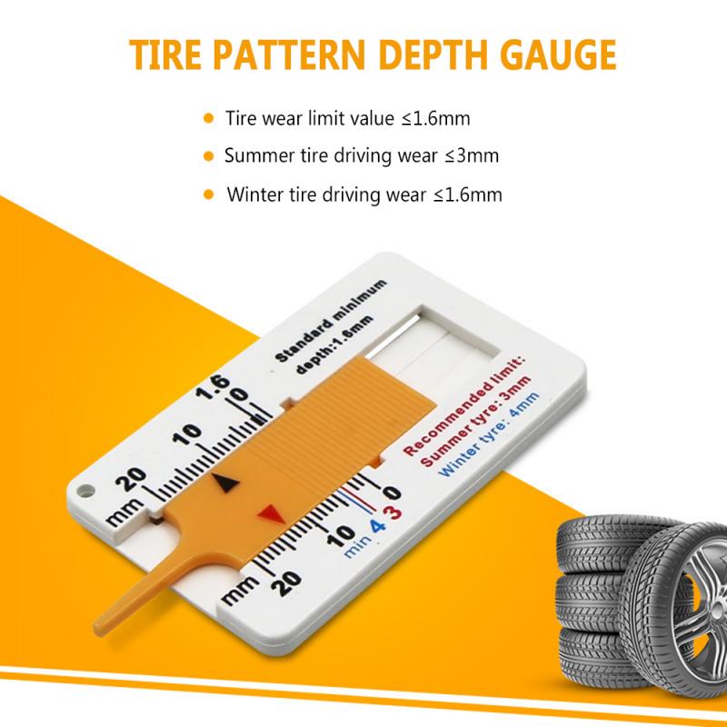 RV Wheel Tire Depth Gauge 0 20mm Tyre Tread Depthometer Depth Indicator Gauge