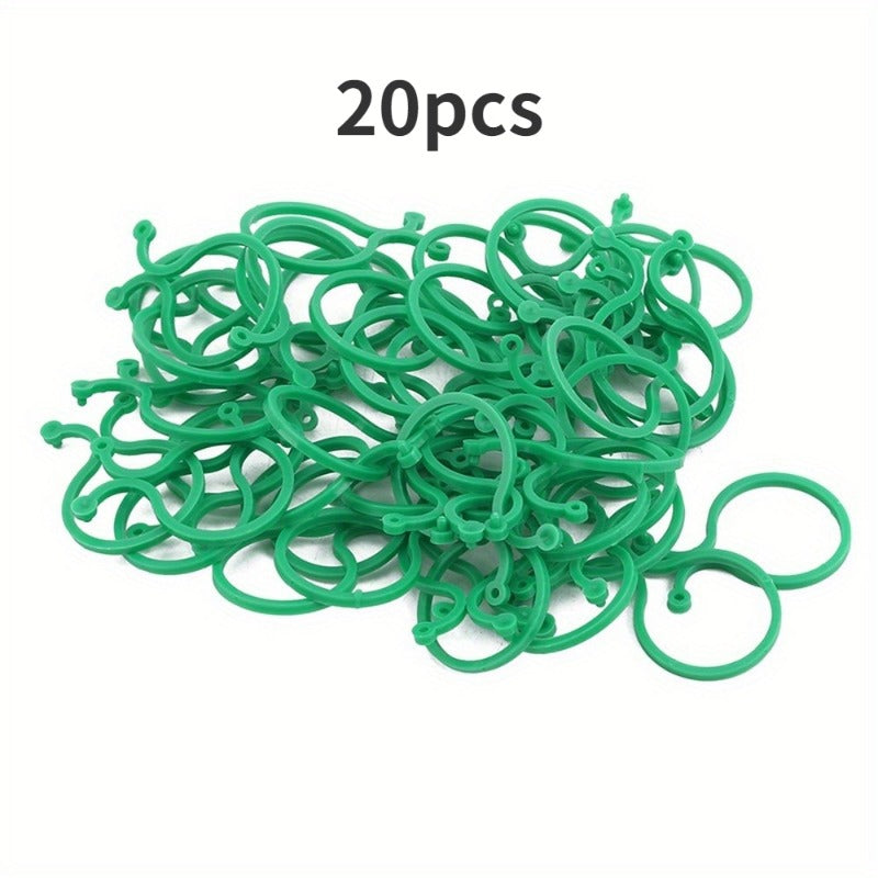 50pcs Garden Plant Stand Tool Kit Trellis Clip Rattan Twine & Twist Ties