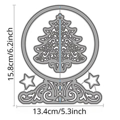 1pc Christmas Cutting Die Ball Snowflake Craft Stencil Punching Templates
