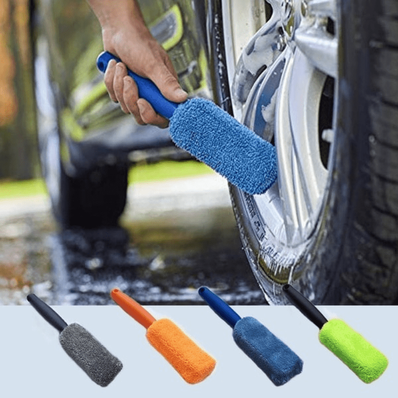 Motorcycle Car Wash Microfiber Wheel Tire Rim Brush Car Wheel Wash Cleaning