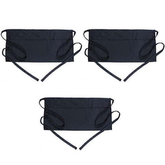 3pcs Waitress Apron Server Aprons With 3 Pockets