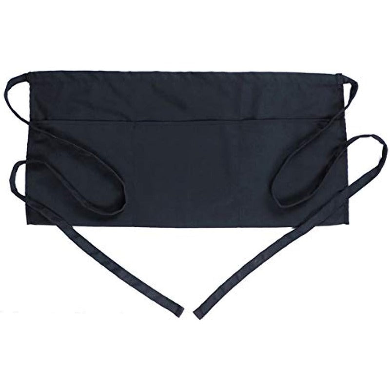3pcs Waitress Apron Server Aprons With 3 Pockets