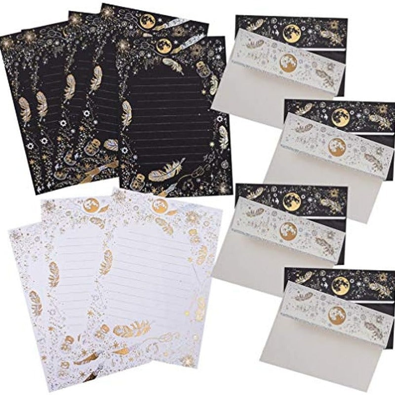 Vintage Stationary Paper And Envelopes Set