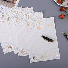 Vintage Stationary Paper And Envelopes Set