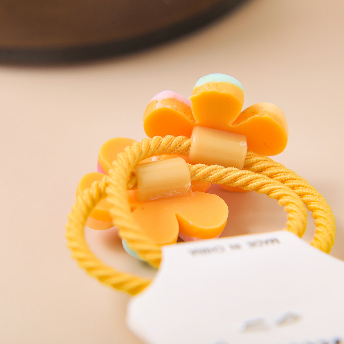 10pcs Flower Hair Rope Elastic Rubber Hair Tie Bands For Girls