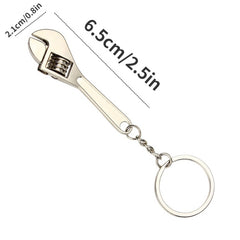 Mini Wrench Keychain Portable Metal Adjustable Universal Spanner