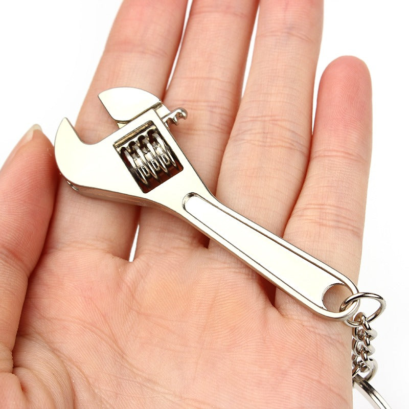 Mini Wrench Keychain Portable Metal Adjustable Universal Spanner