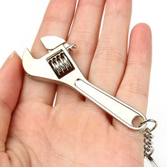 Mini Wrench Keychain Portable Metal Adjustable Universal Spanner