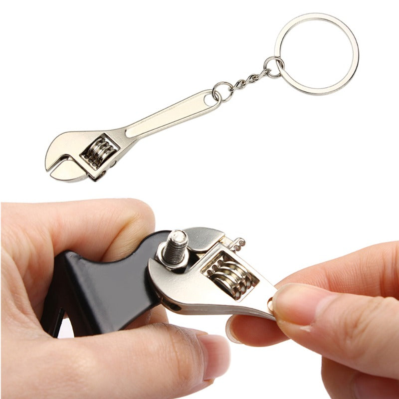 Mini Wrench Keychain Portable Metal Adjustable Universal Spanner
