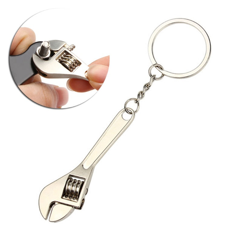 Mini Wrench Keychain Portable Metal Adjustable Universal Spanner