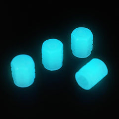 8pcs Luminous Tire Valve Caps Wheel Hub Glow In Dark Valve Cover Car Accessories