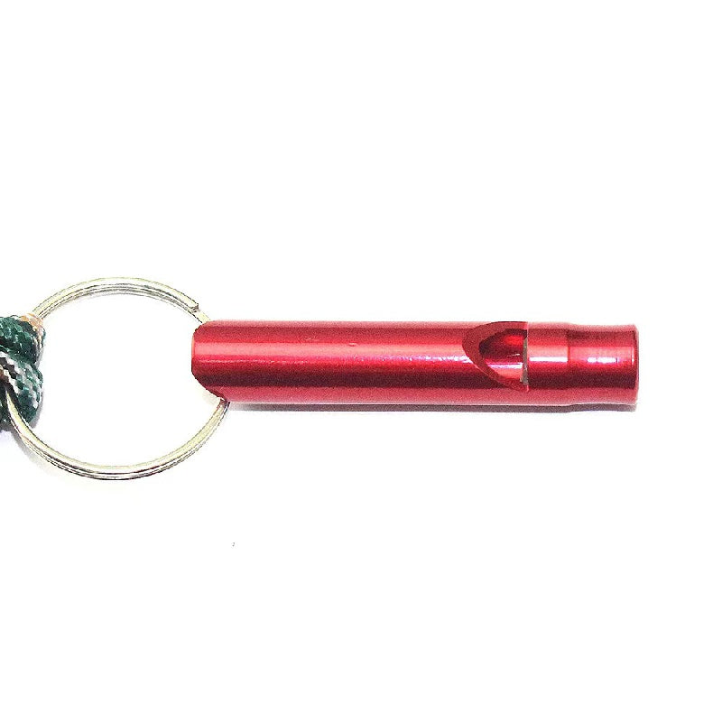 Hand Woven Emergency Key Chain With Compass Survival Whistle