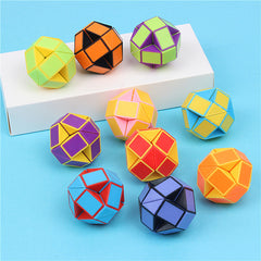 3Pcs Folding Magic Snake Ruler Puzzle Educational Toy Kids Birthday Party Favors