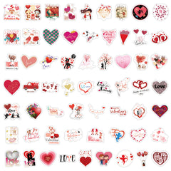 100 Love Stickers Pack Vinyl Waterproof Stickers for Water Bottle Laptop