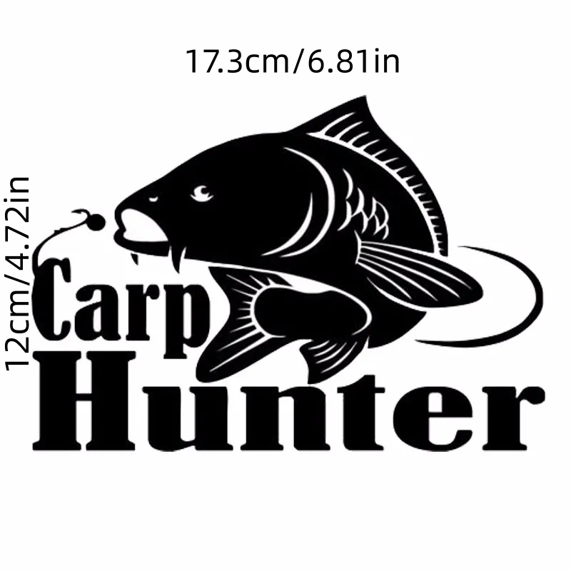 Carp Hunter Vinyl Car Styling Fishing Window Decal Sticker