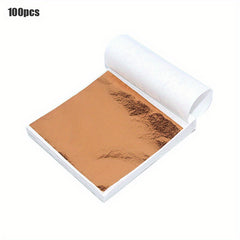 100pcs Art Paper Sheets in Gold, Silver, Rose Gold for Gilding