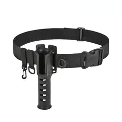 Portable Fishing Belt with Rod Holder Adjustable Waist Fishing Pole Inserter
